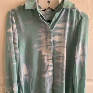 Marks & Spencer Green Button down top, Size 10